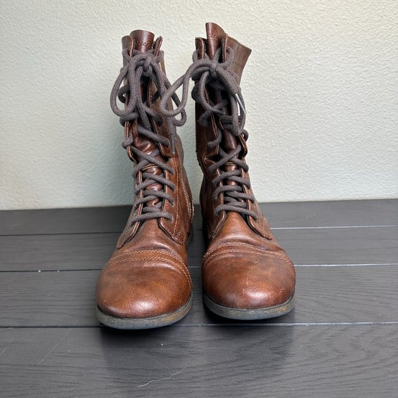 Mossimo Supply Co. - Brown Mid Calf Boots w/functional Zipper, Size 8.5 - Picture 6 of 6